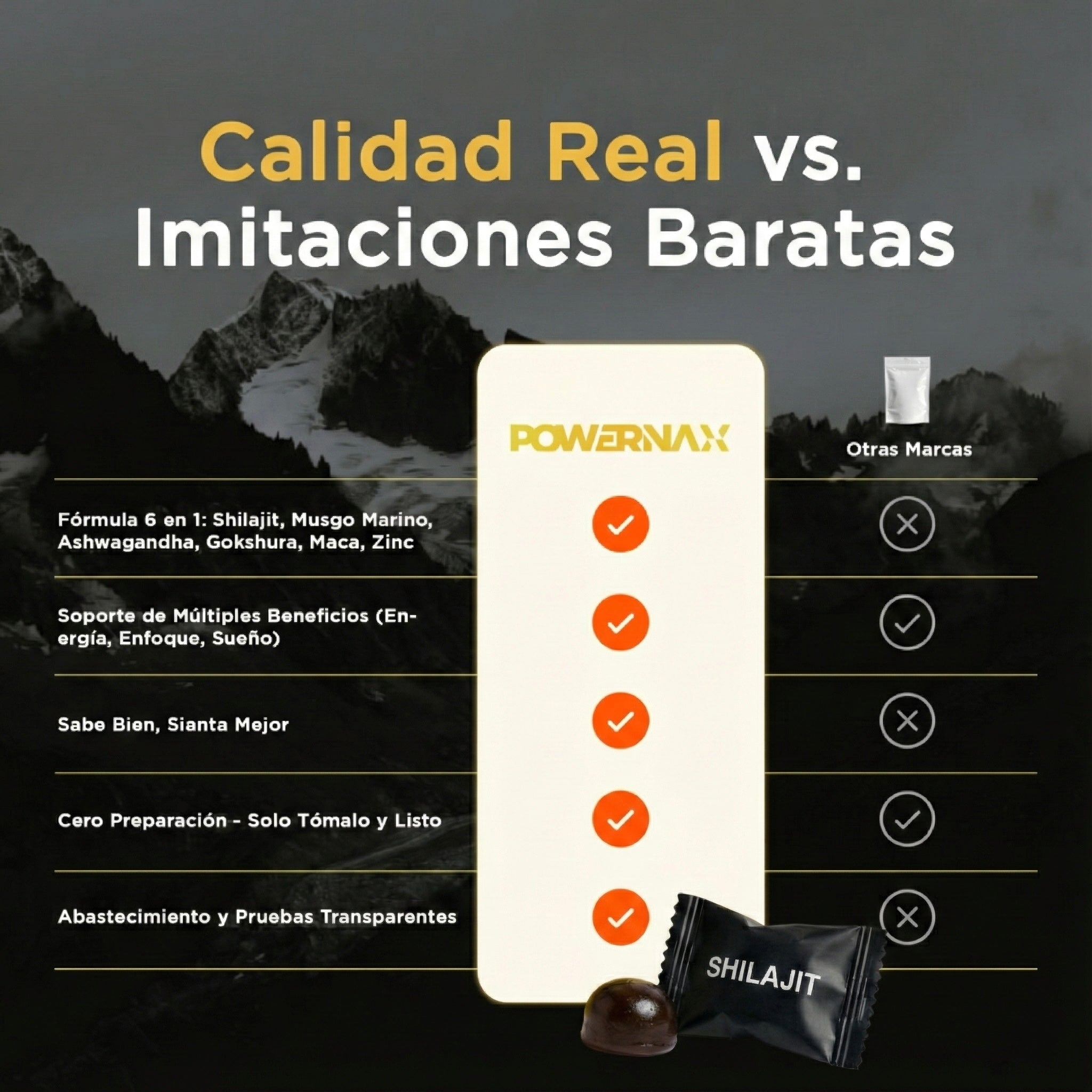 Shilajit del Himalaya | Gomitas (60u)