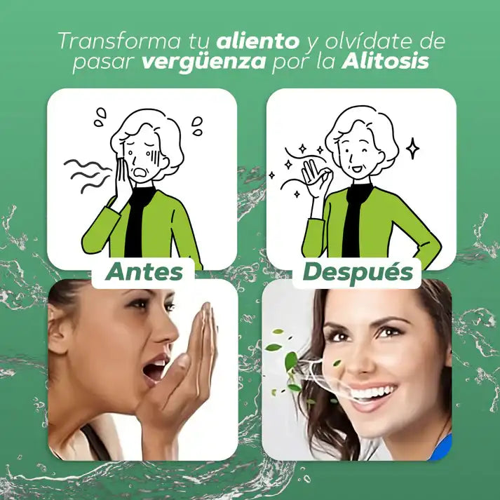 Breatify™ – Gotas Antibacterial Contra el Mal Aliento | Frescura Instantánea y Aliento Seguro